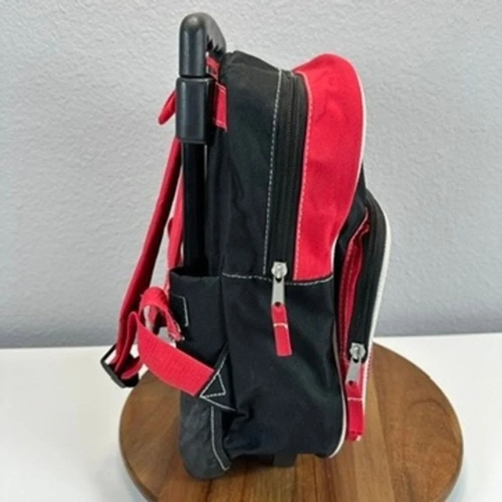 Y2K Disney Pixar Cars Lightning McQueen Rolling Backpack‎ Suitcase 13